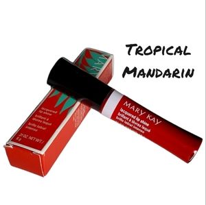 NEW Mary Kay Lacquered Lip Shine - Tropical Mandarin (with box)
